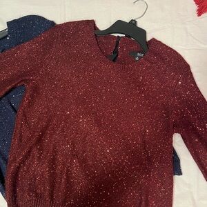 Glittery Maroon Sweater